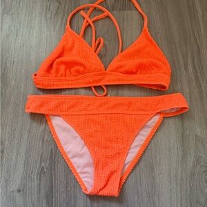 Vibrant Orange Bikini Set